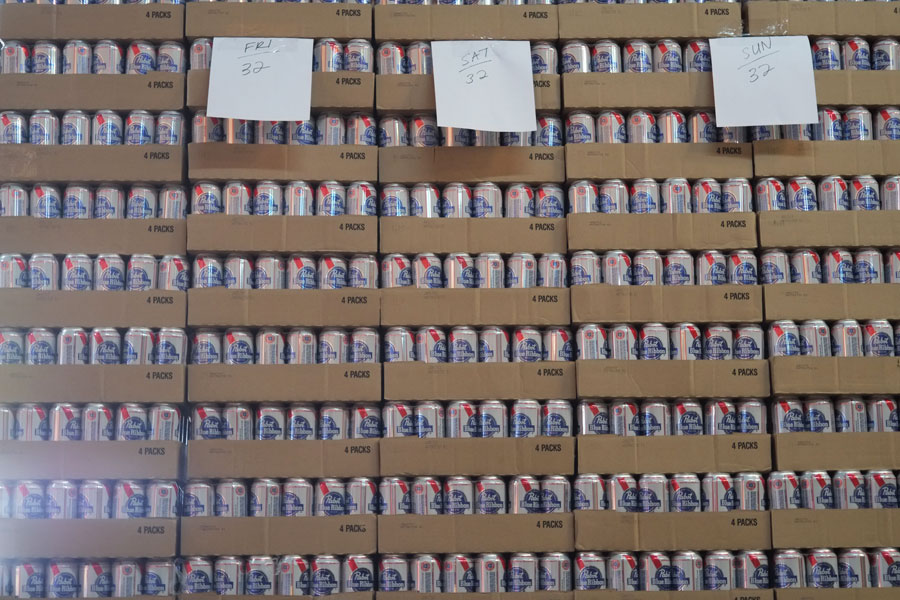 There's enough PBR here to build a fort